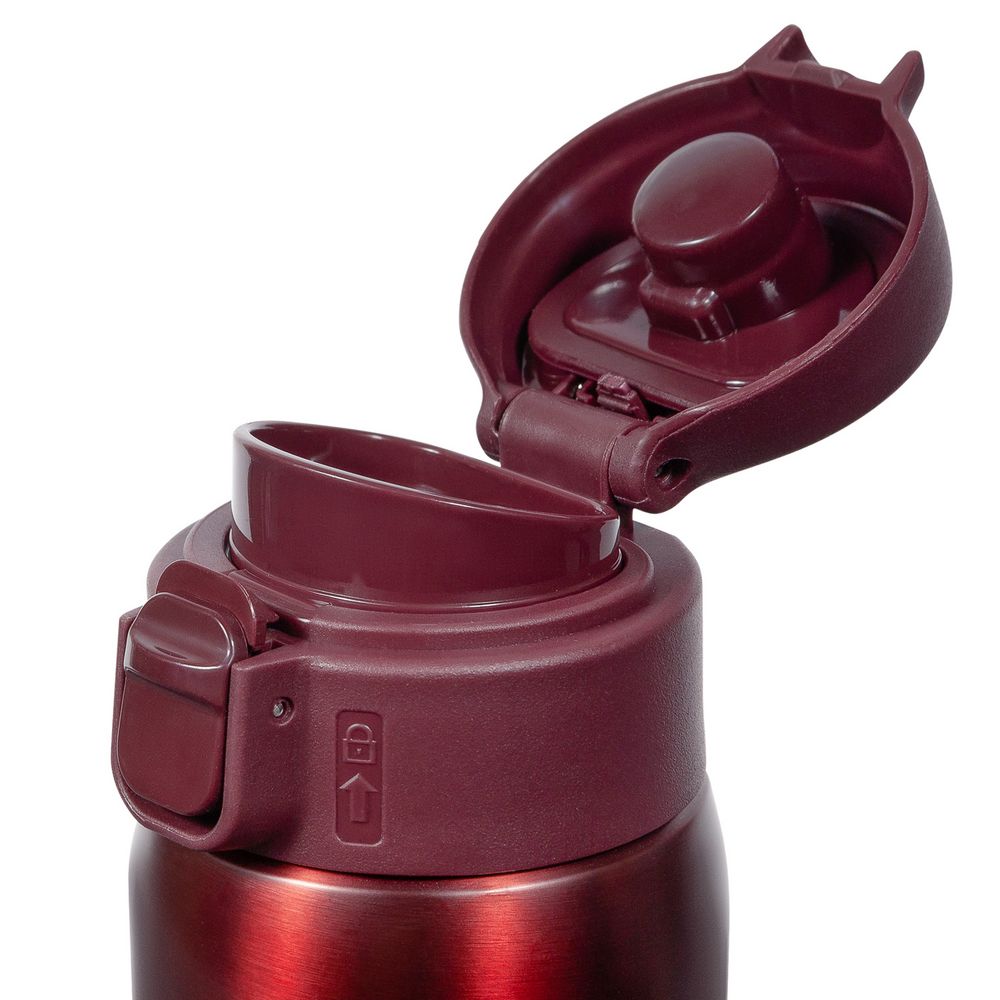 Термокружка Relaxika, бордовая — изображение 4