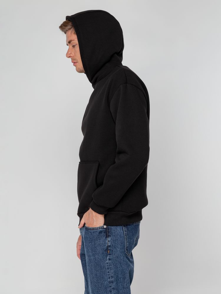 Худи унисекс оверсайз Full Swing, черное — изображение 7