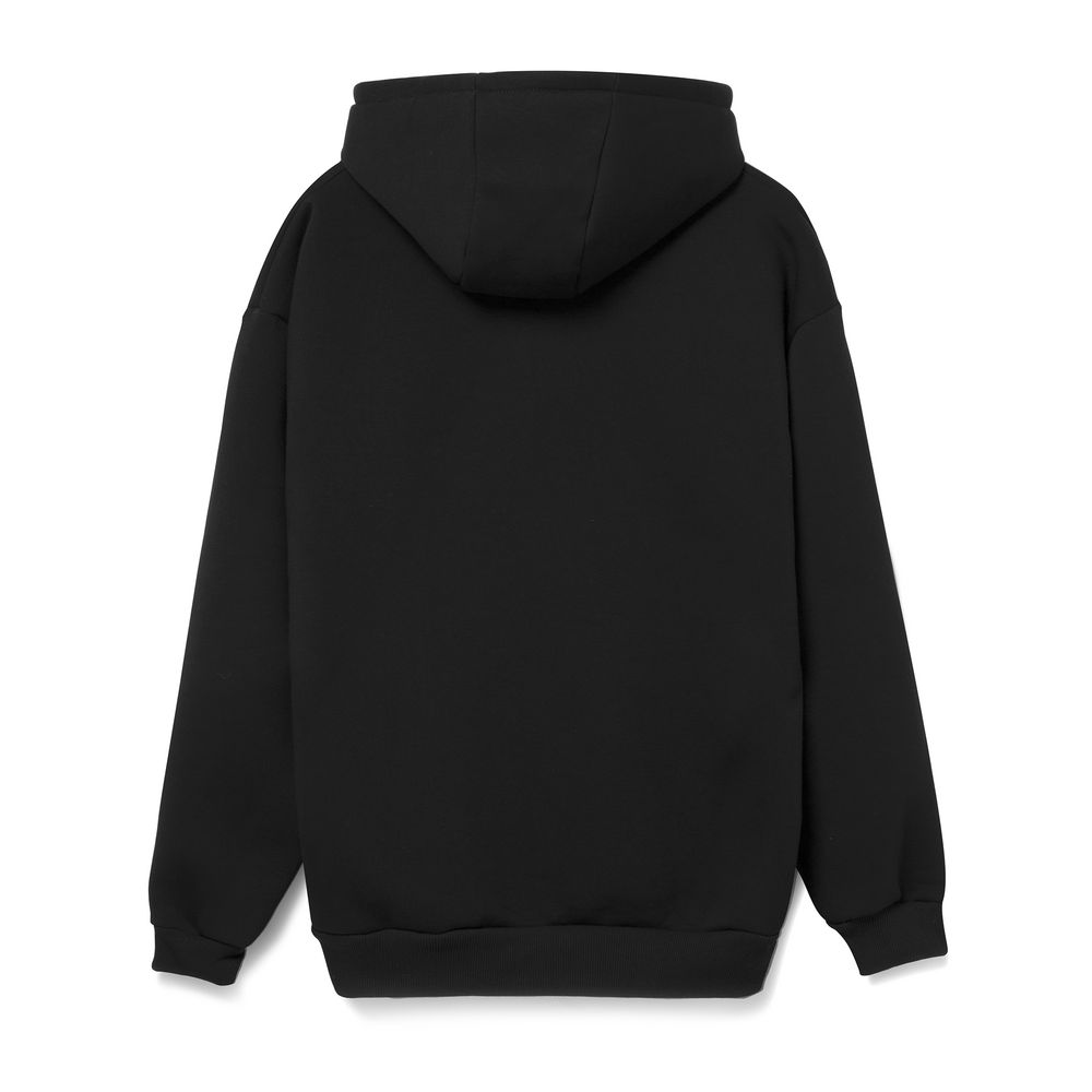 Худи унисекс оверсайз Full Swing, черное — изображение 3
