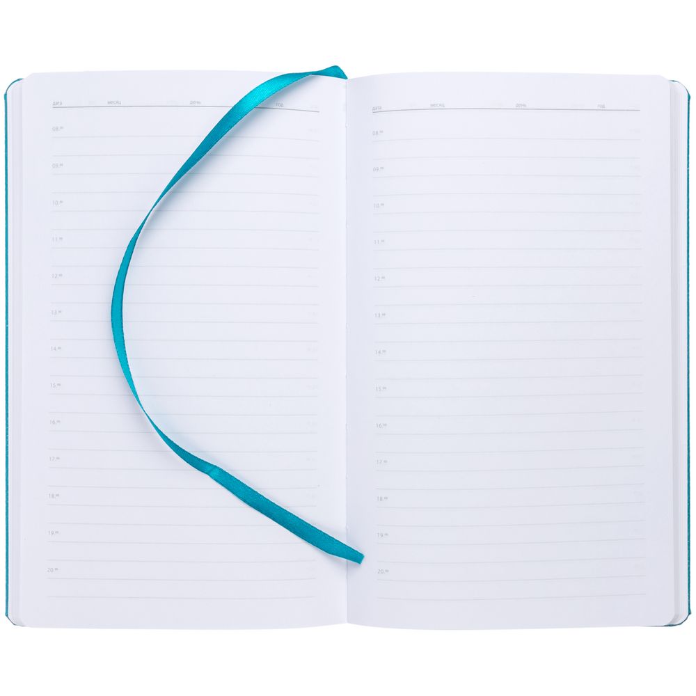 Ежедневник Nova Round, недатированный, бирюзовый — изображение 5