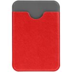 Чехол для карты на телефон Devon, красный с серым