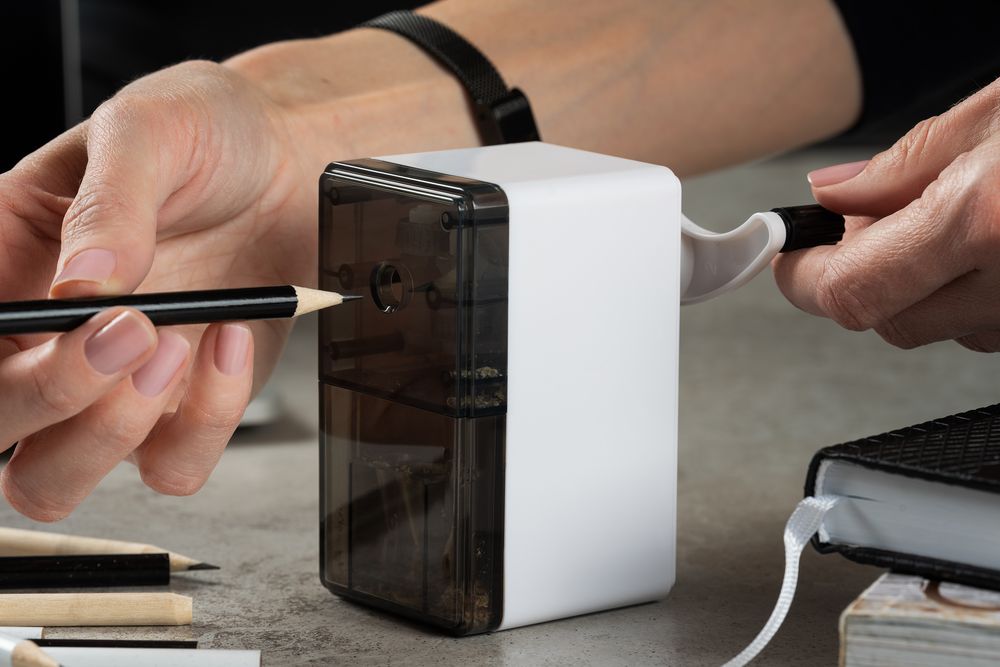 Механическая точилка для карандашей Griffel, белая — изображение 4