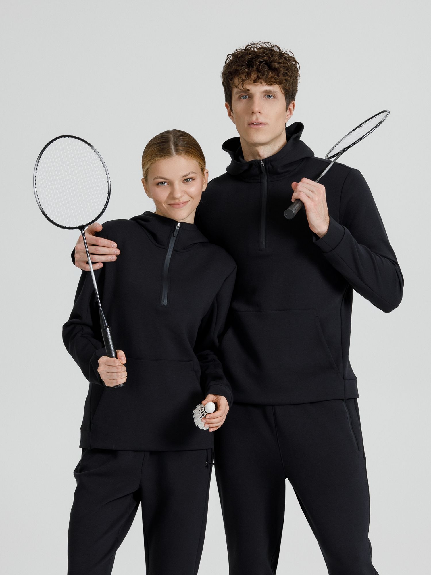 Набор для игры в бадминтон Gloucester, черно-серый — изображение 8