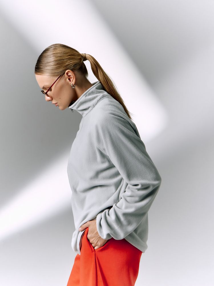 Куртка флисовая унисекс Fliska, светло-серая — изображение 6