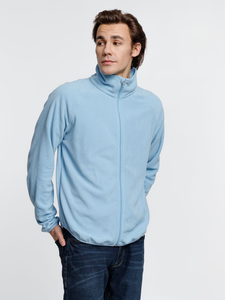 Куртка флисовая унисекс Fliska, голубая — изображение 11