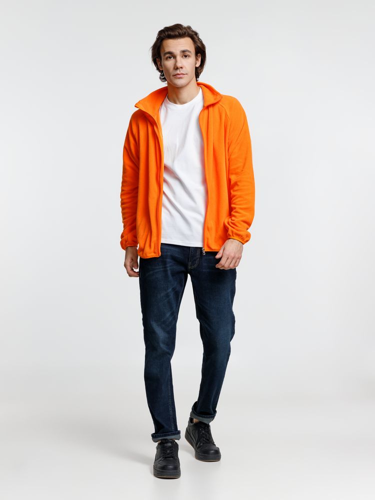 Куртка флисовая унисекс Fliska, оранжевая — изображение 10