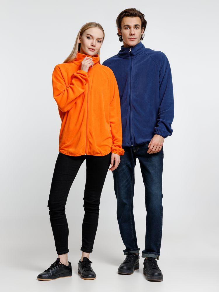 Куртка флисовая унисекс Fliska, оранжевая — изображение 15