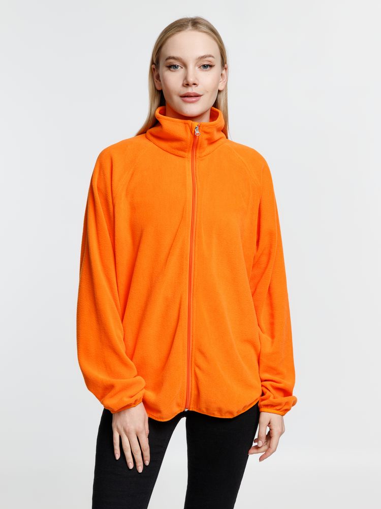 Куртка флисовая унисекс Fliska, оранжевая — изображение 12