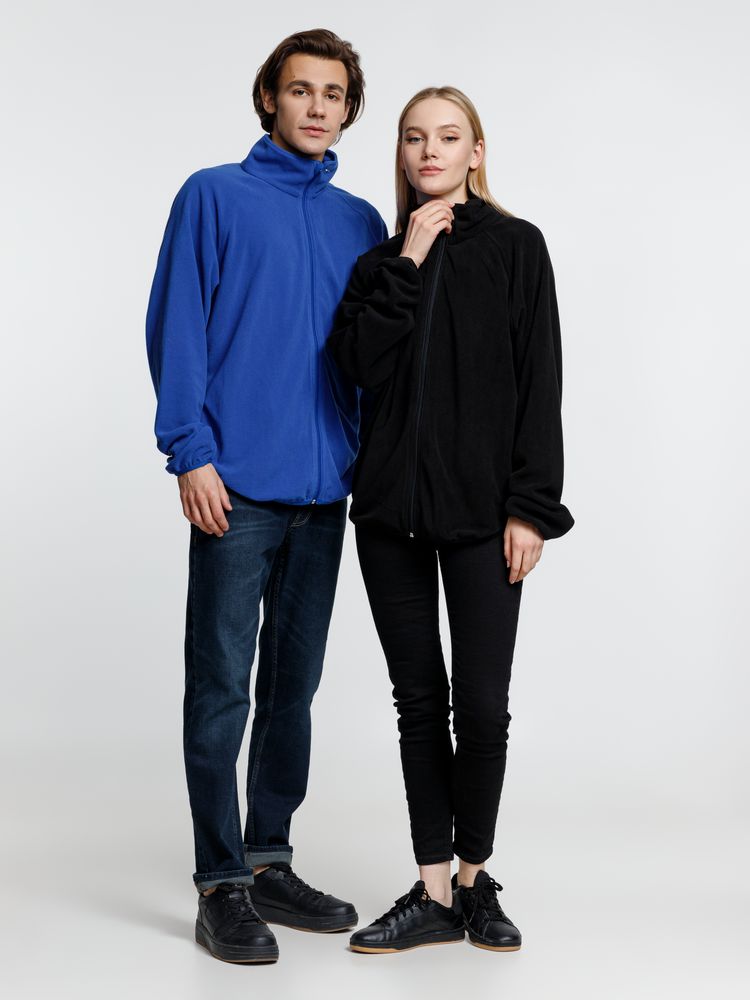 Куртка флисовая унисекс Fliska, черная — изображение 11