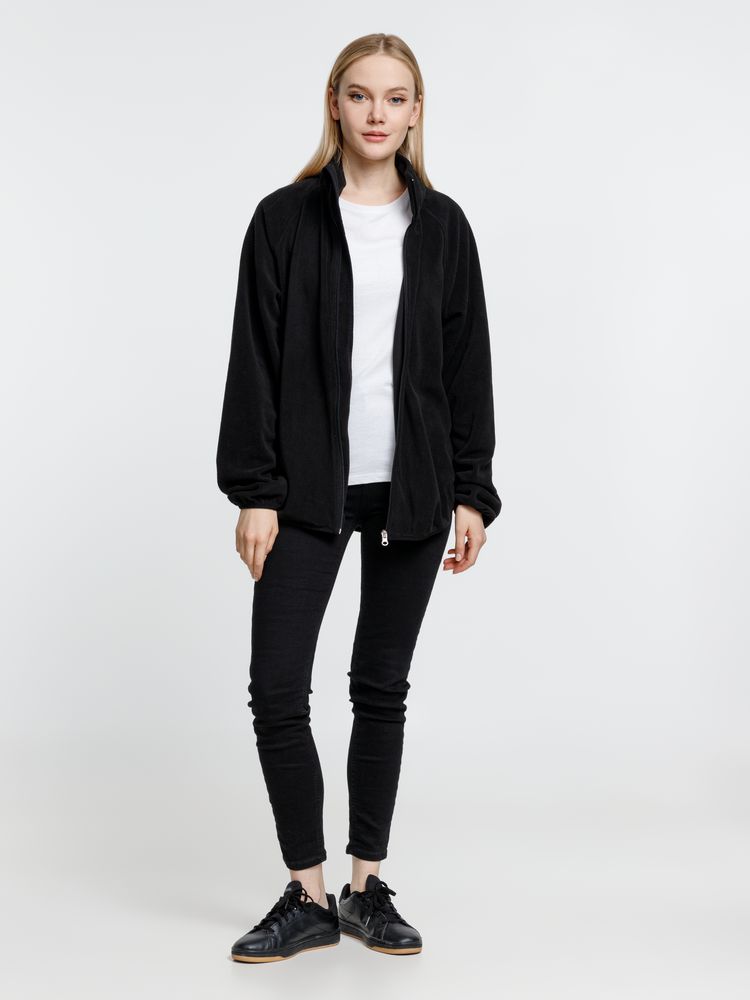 Куртка флисовая унисекс Fliska, черная — изображение 10