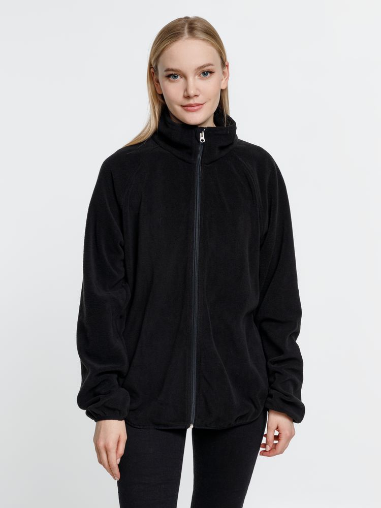 Куртка флисовая унисекс Fliska, черная — изображение 7