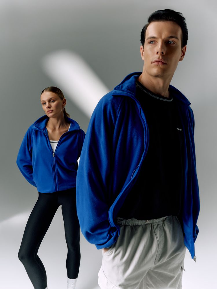 Куртка флисовая унисекс Fliska, ярко-синяя — изображение 14