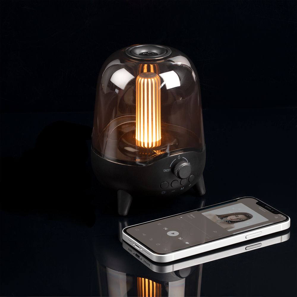 Беспроводная колонка с подсветкой soundFlicker, черная — изображение 8