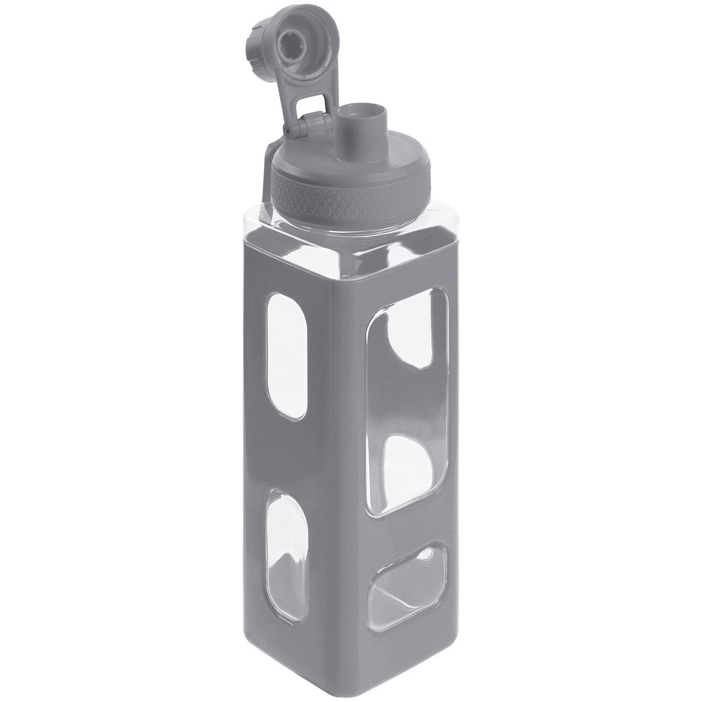 Бутылка для воды Square Fair, серая — изображение 4