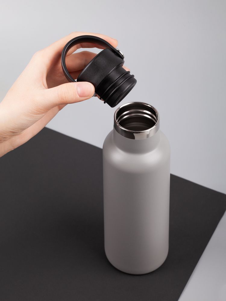 Термобутылка Bidon, серая — изображение 9