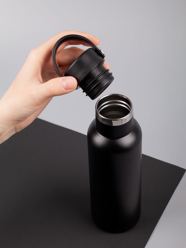 Термобутылка Bidon, черная — изображение 10