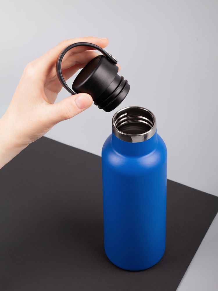 Термобутылка Bidon, синяя — изображение 11