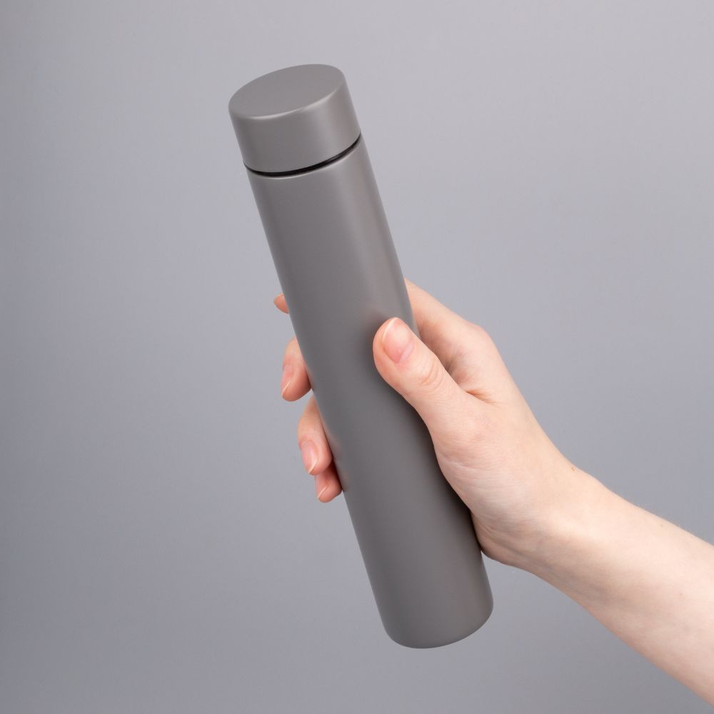 Термобутылка Metropolis, серая — изображение 8