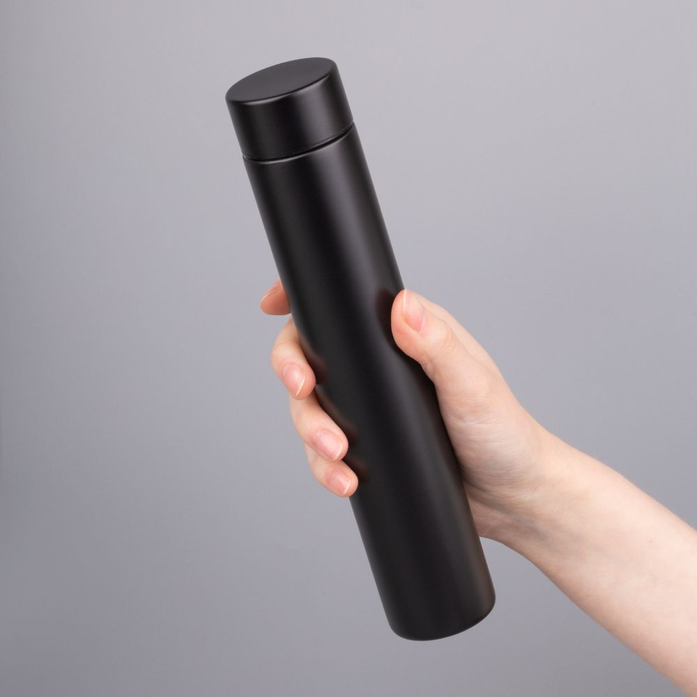 Термобутылка Metropolis, черная — изображение 7