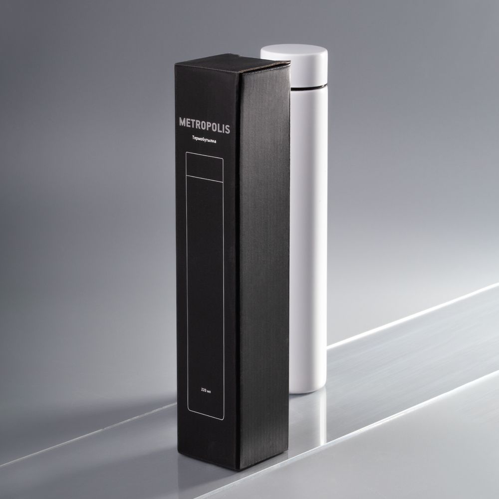 Термобутылка Metropolis, белая — изображение 9