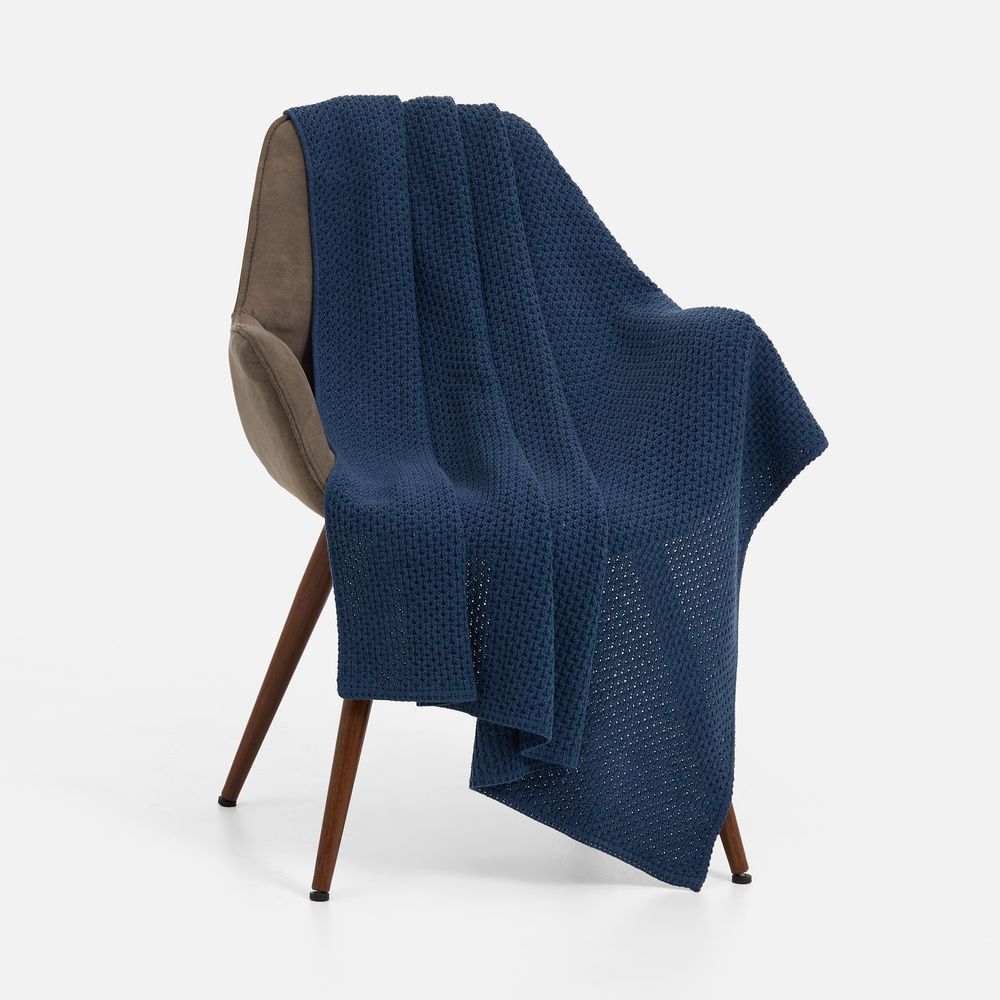 Плед Serenita, синий (джинс) — изображение 2