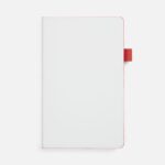 Ежедневник White Shall, недатированный, бело-красный