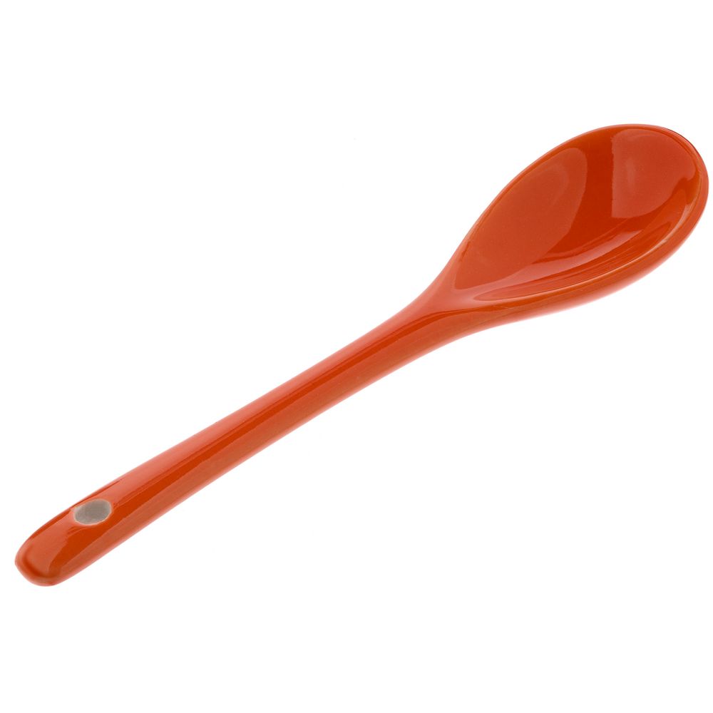 Кружка-хамелеон Melty с ложкой, черная с оранжевым — изображение 4