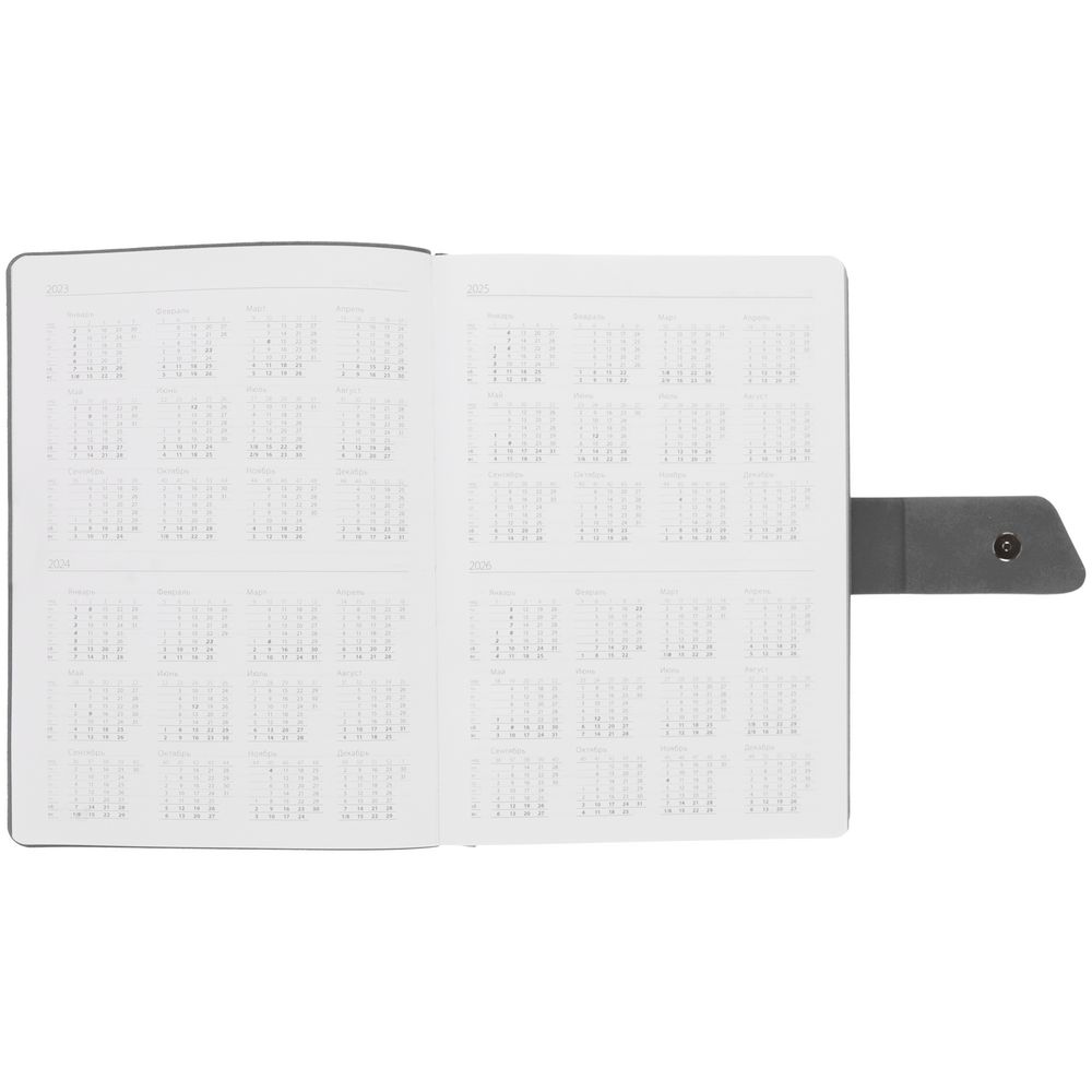 Ежедневник Boom, недатированный, черный с серым — изображение 8