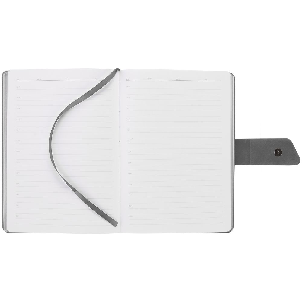 Ежедневник Boom, недатированный, черный с серым — изображение 9