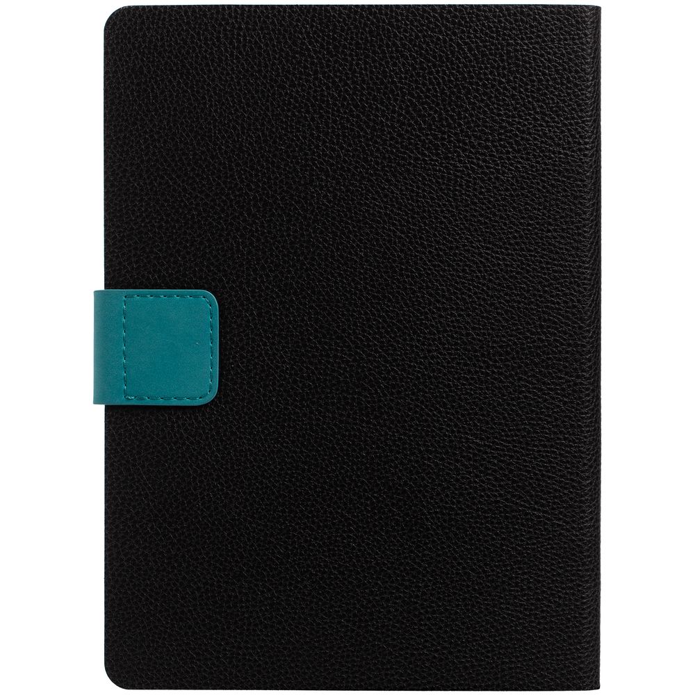 Ежедневник Boom, недатированный, черный с бирюзовым — изображение 3