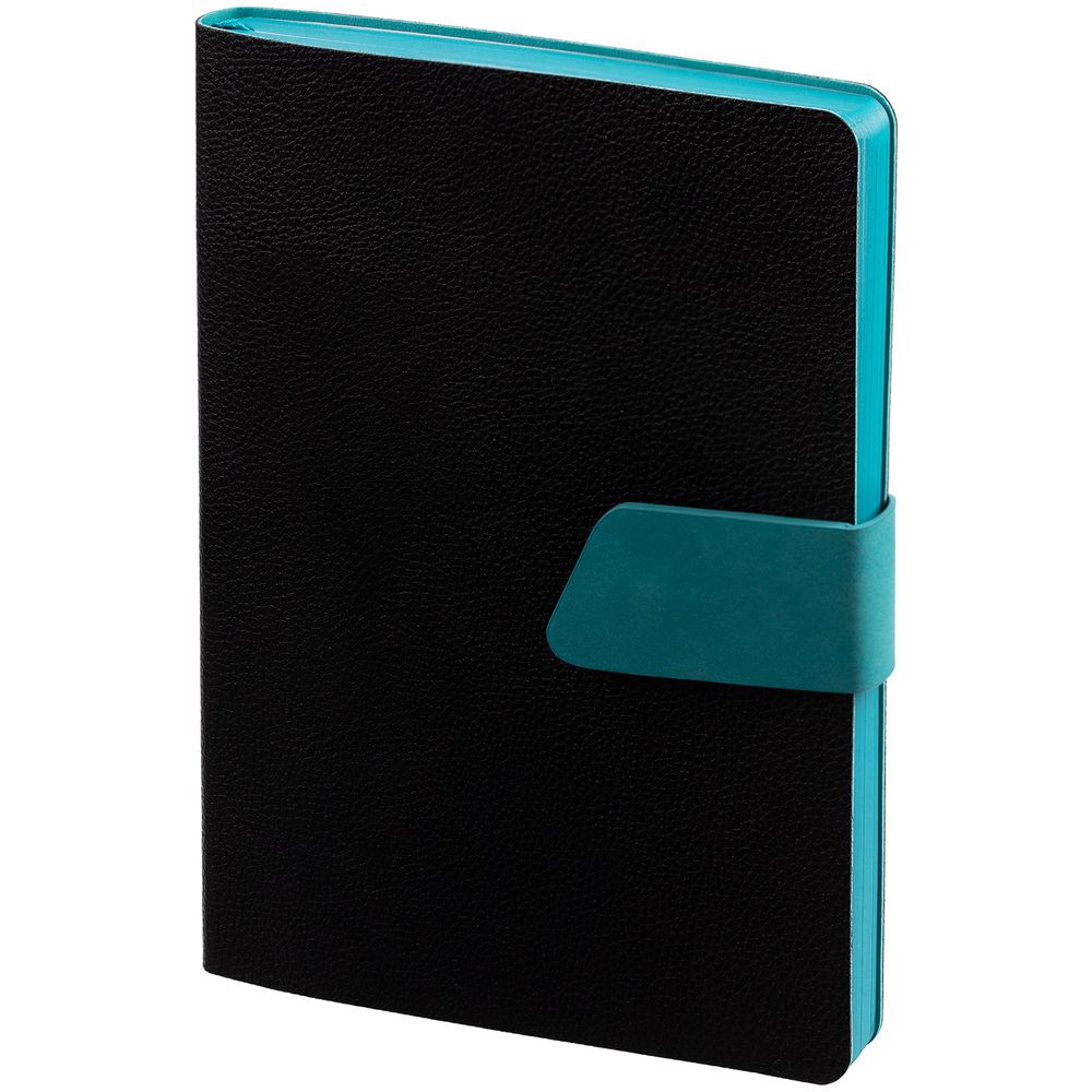 Ежедневник Boom, недатированный, черный с бирюзовым — изображение 4