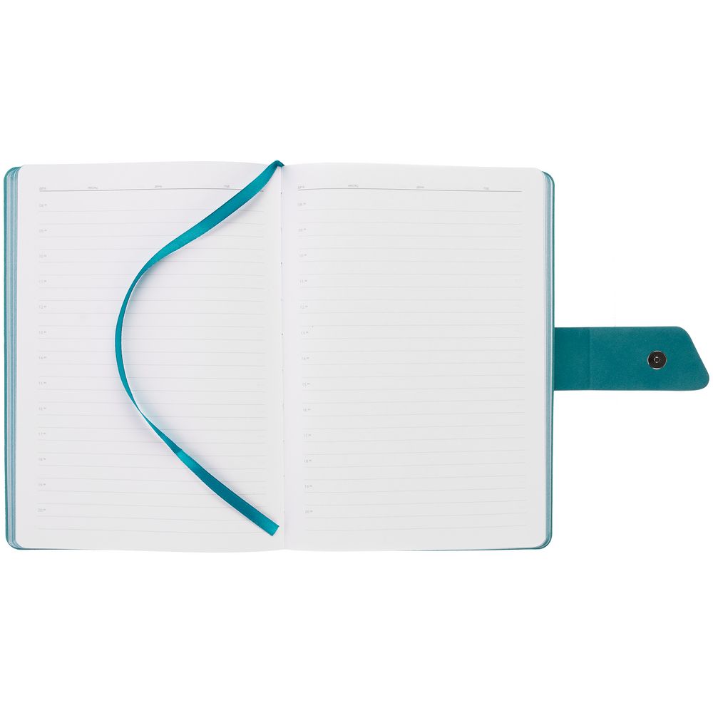 Ежедневник Boom, недатированный, черный с бирюзовым — изображение 9