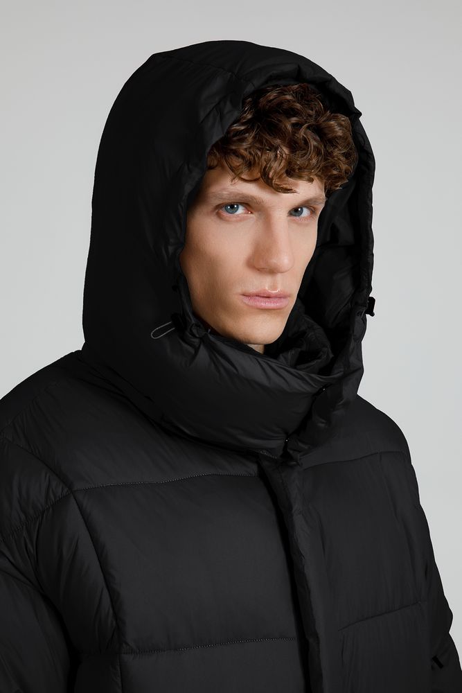 Пуховик унисекс Kapsula, черный — изображение 12