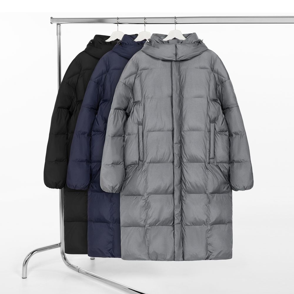 Пуховик унисекс Kapsula, темно-синий — изображение 3