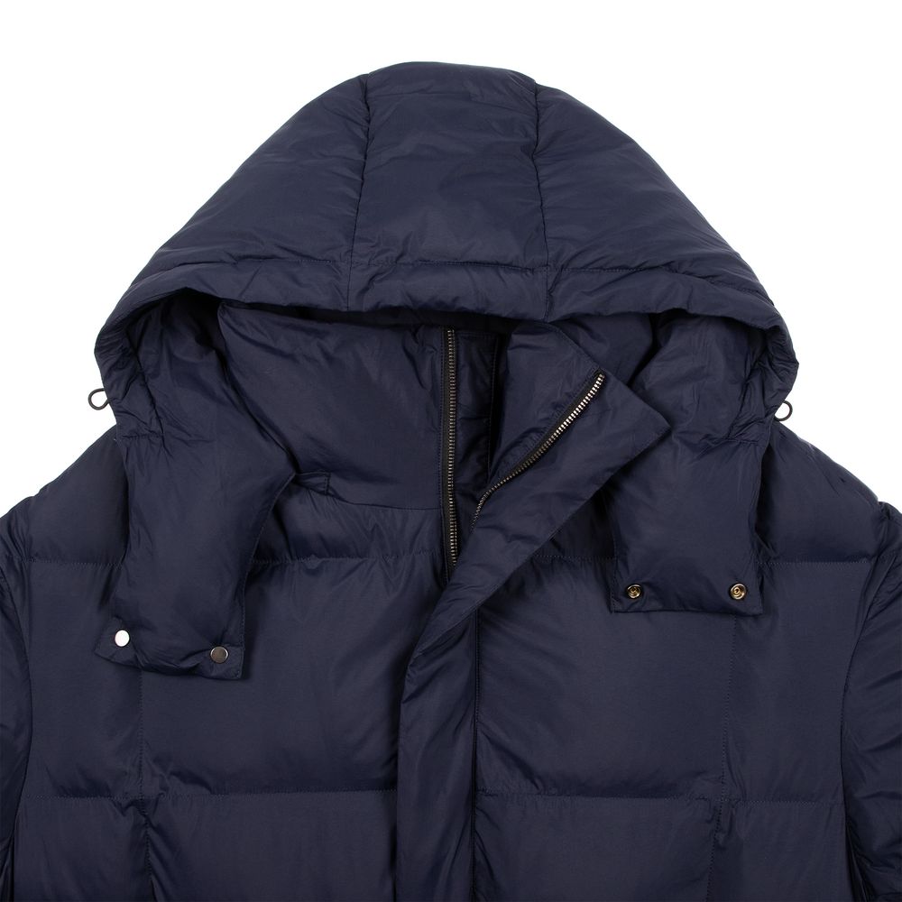 Пуховик унисекс Kapsula, темно-синий — изображение 4