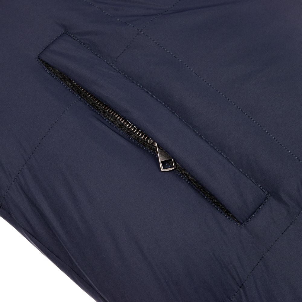 Пуховик унисекс Kapsula, темно-синий — изображение 9