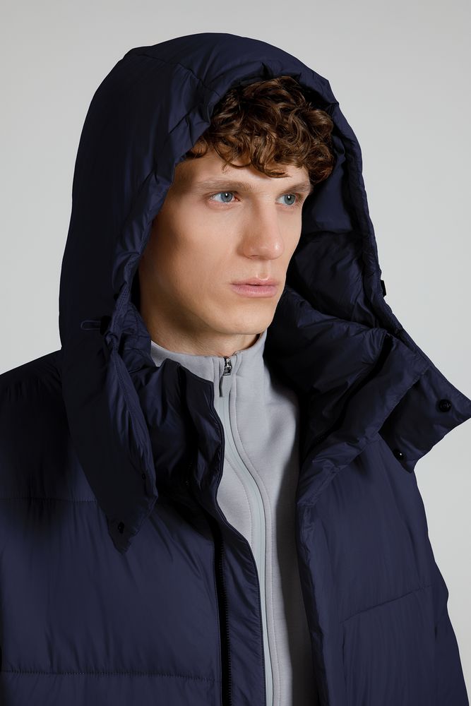 Пуховик унисекс Kapsula, темно-синий — изображение 13