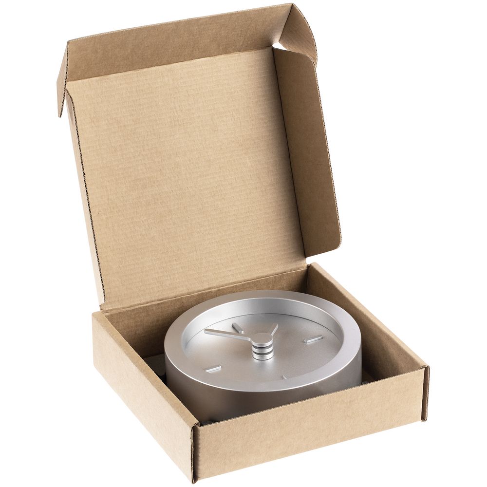 Часы настольные Bronco XXS Sparky, серебристые — изображение 9