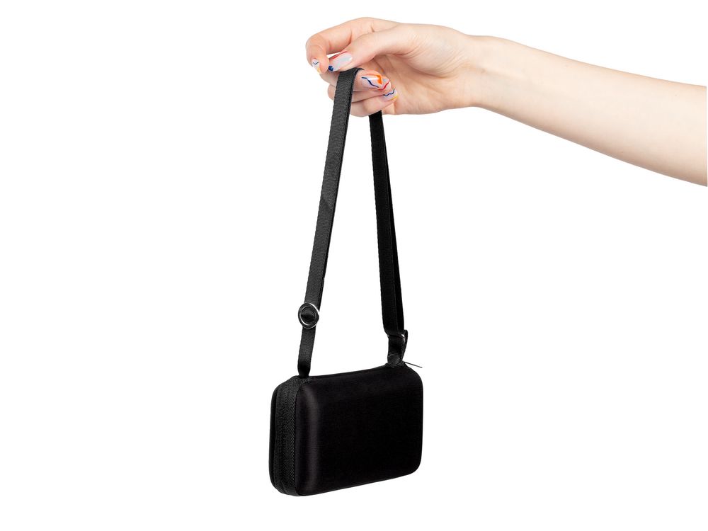 Зонт складной Color Action, в кейсе, черный — изображение 3