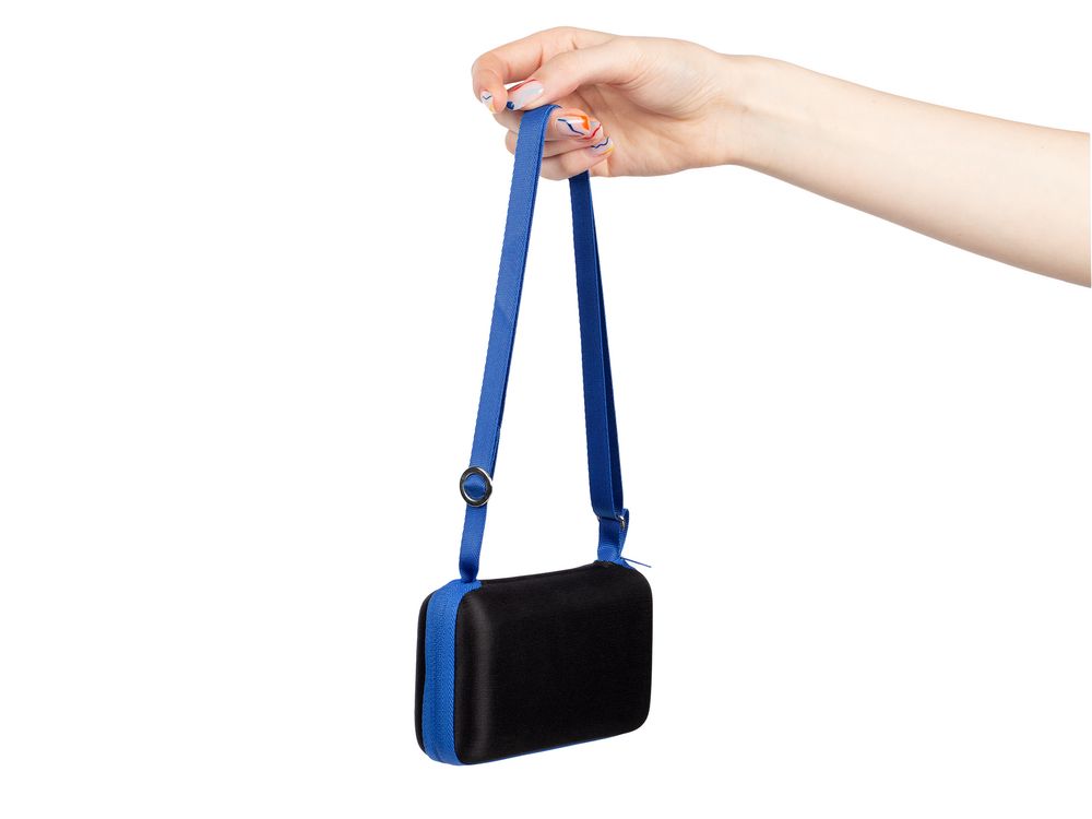 Зонт складной Color Action, в кейсе, синий — изображение 3