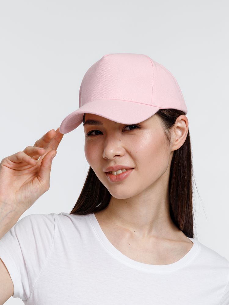 Бейсболка Standard, светло-розовая — изображение 4