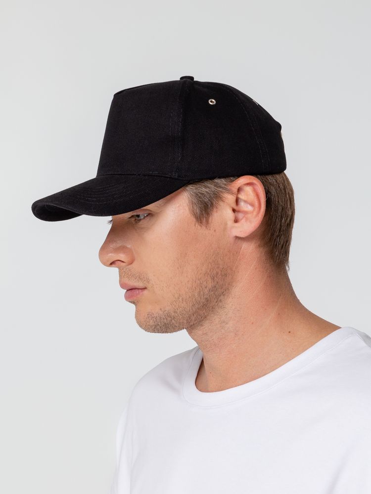 Бейсболка Standard, черная — изображение 5