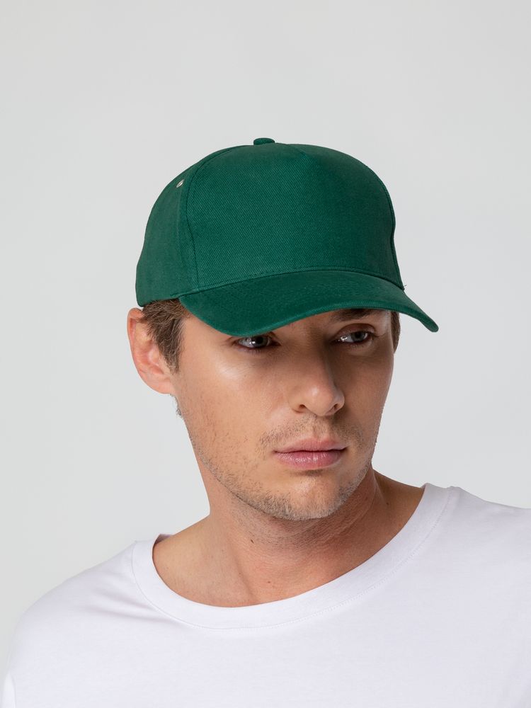 Бейсболка Standard, темно-зеленая — изображение 6