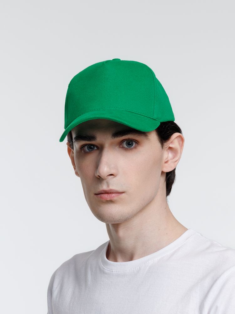 Бейсболка Standard, зеленая — изображение 4