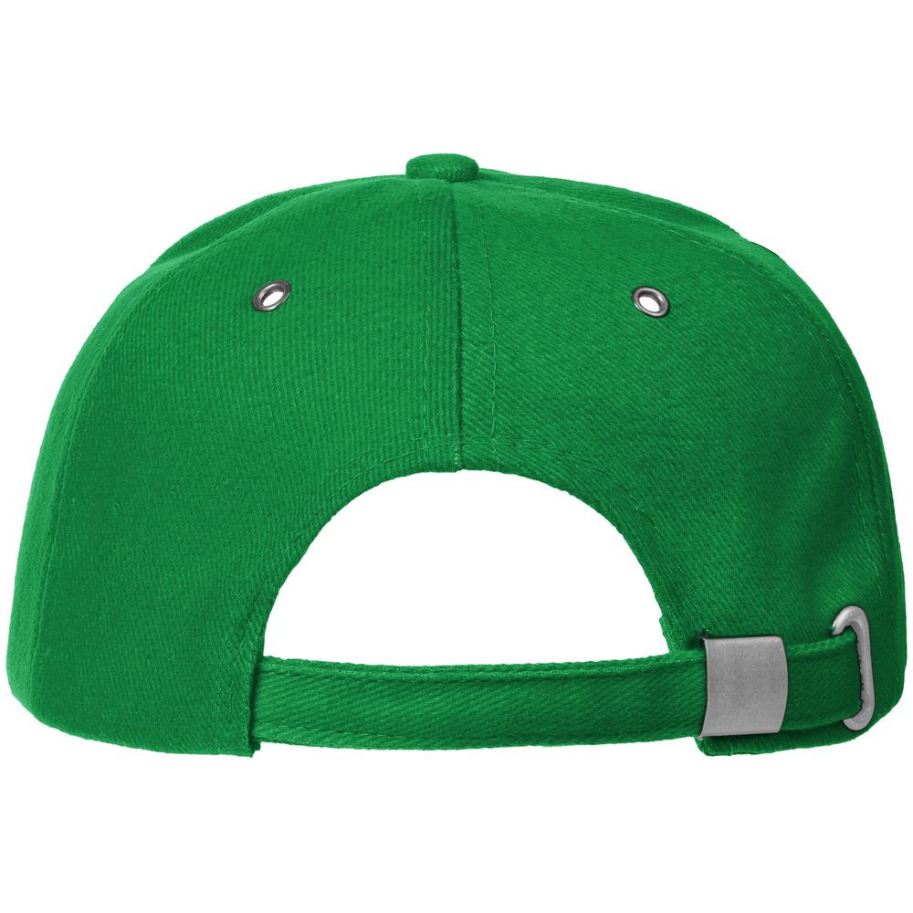 Бейсболка Classic, ярко-зеленая с белым кантом — изображение 3