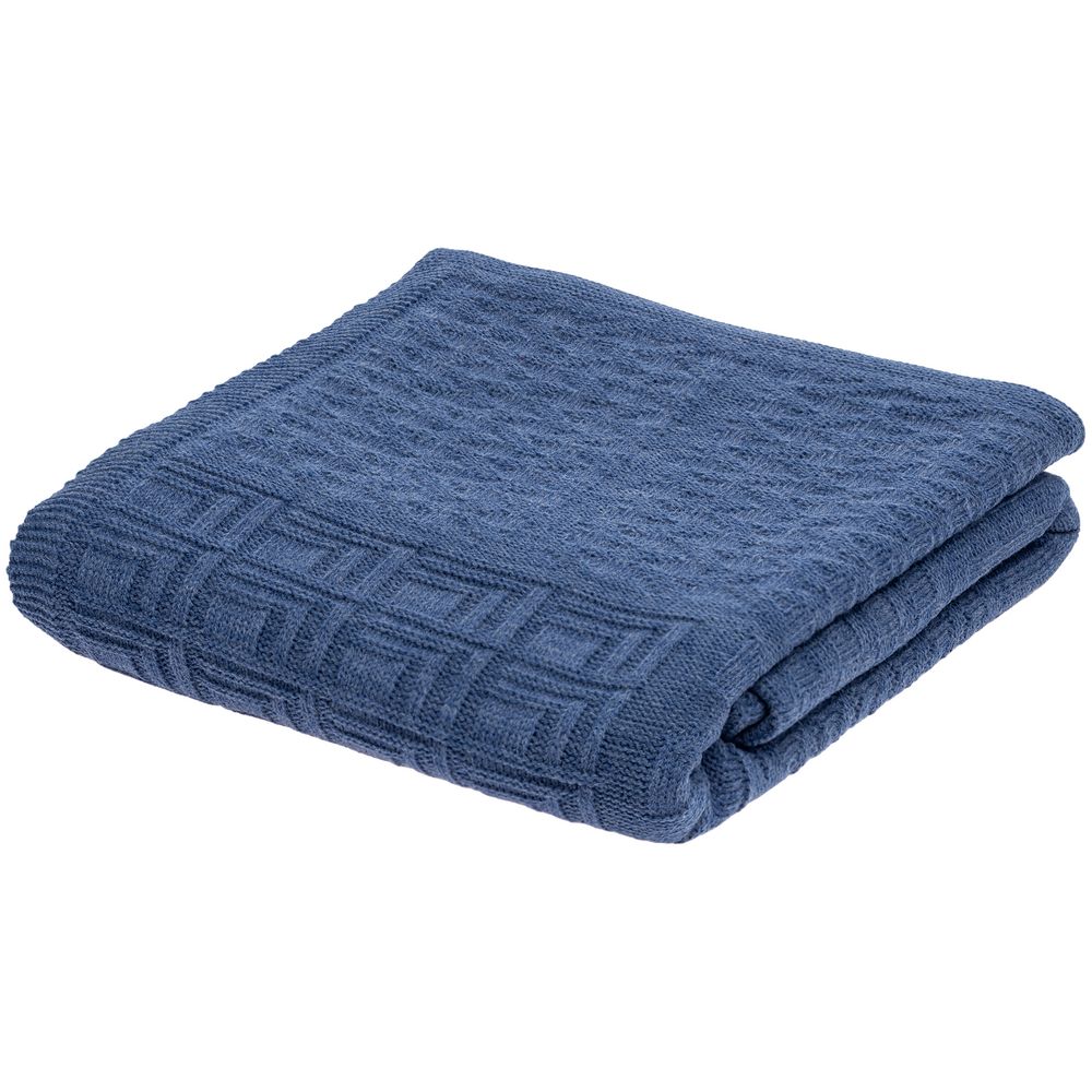 Плед Snippet, синий меланж (джинс) — изображение 5