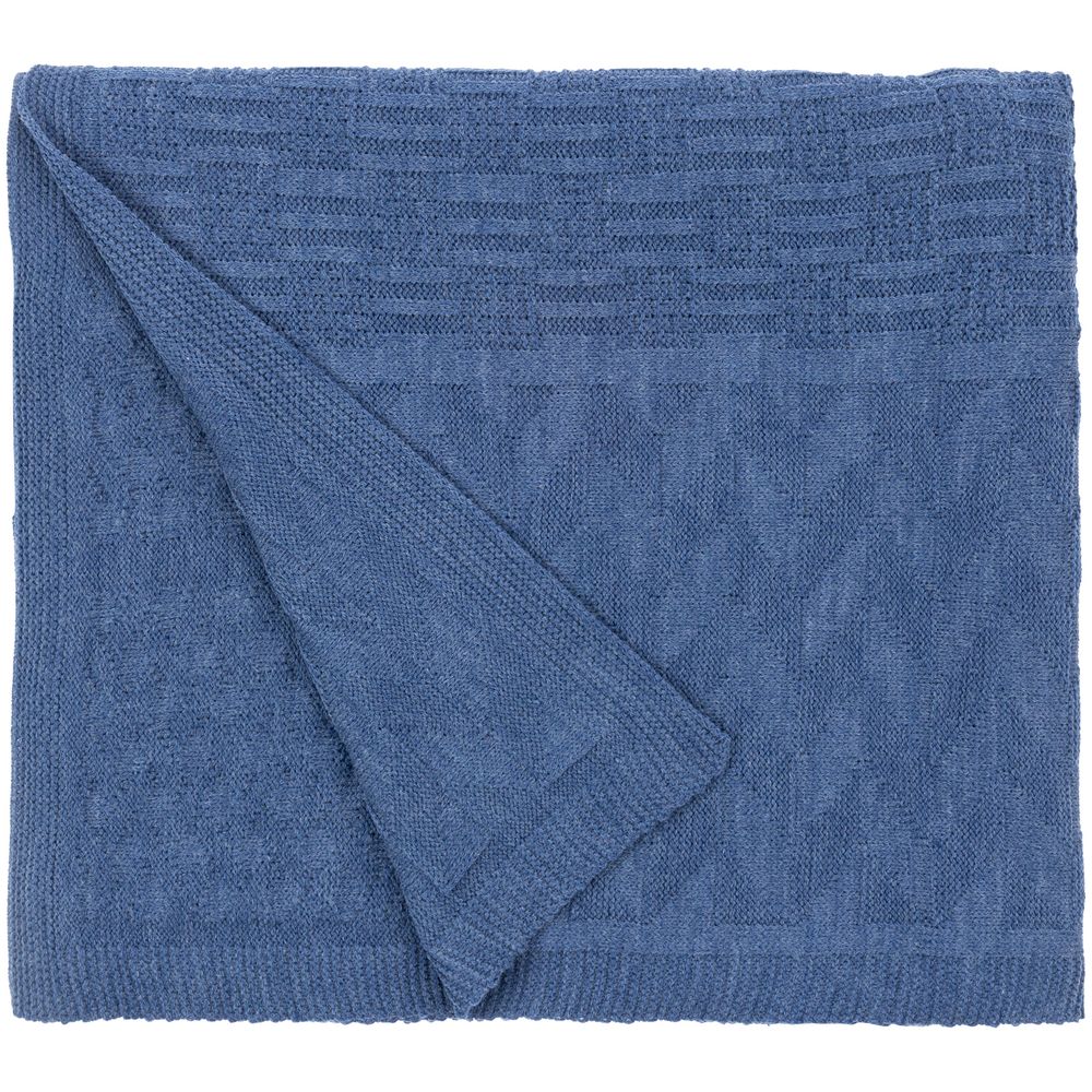 Плед Snippet, синий меланж (джинс) — изображение 3