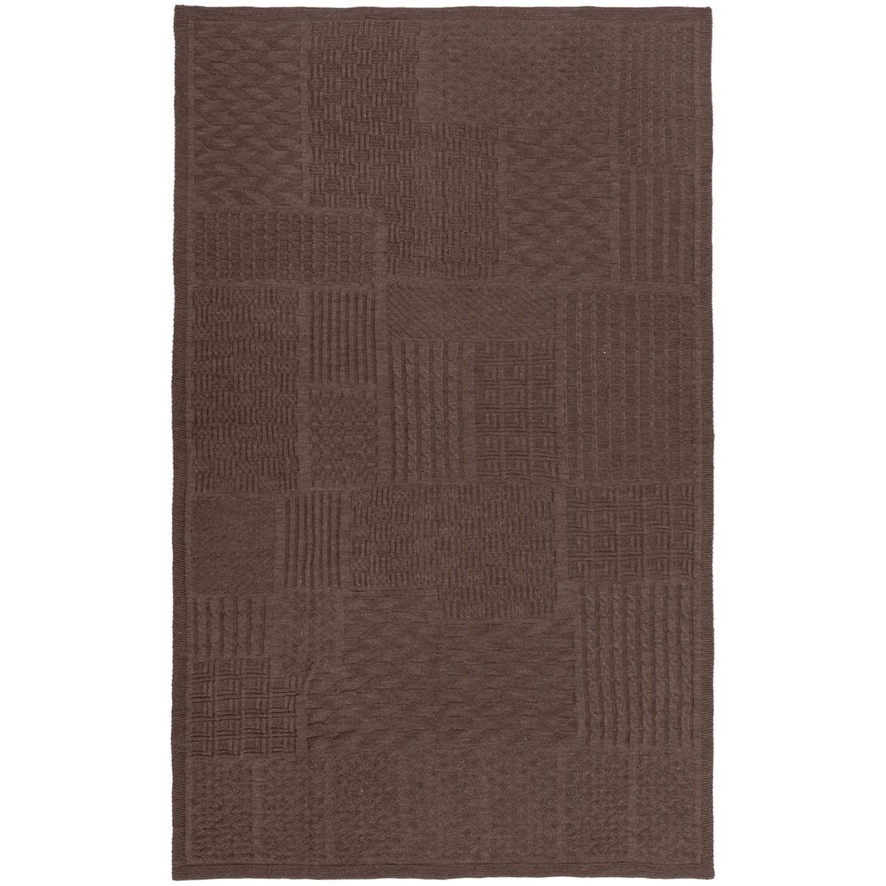 Плед Snippet, коричневый меланж — изображение 2