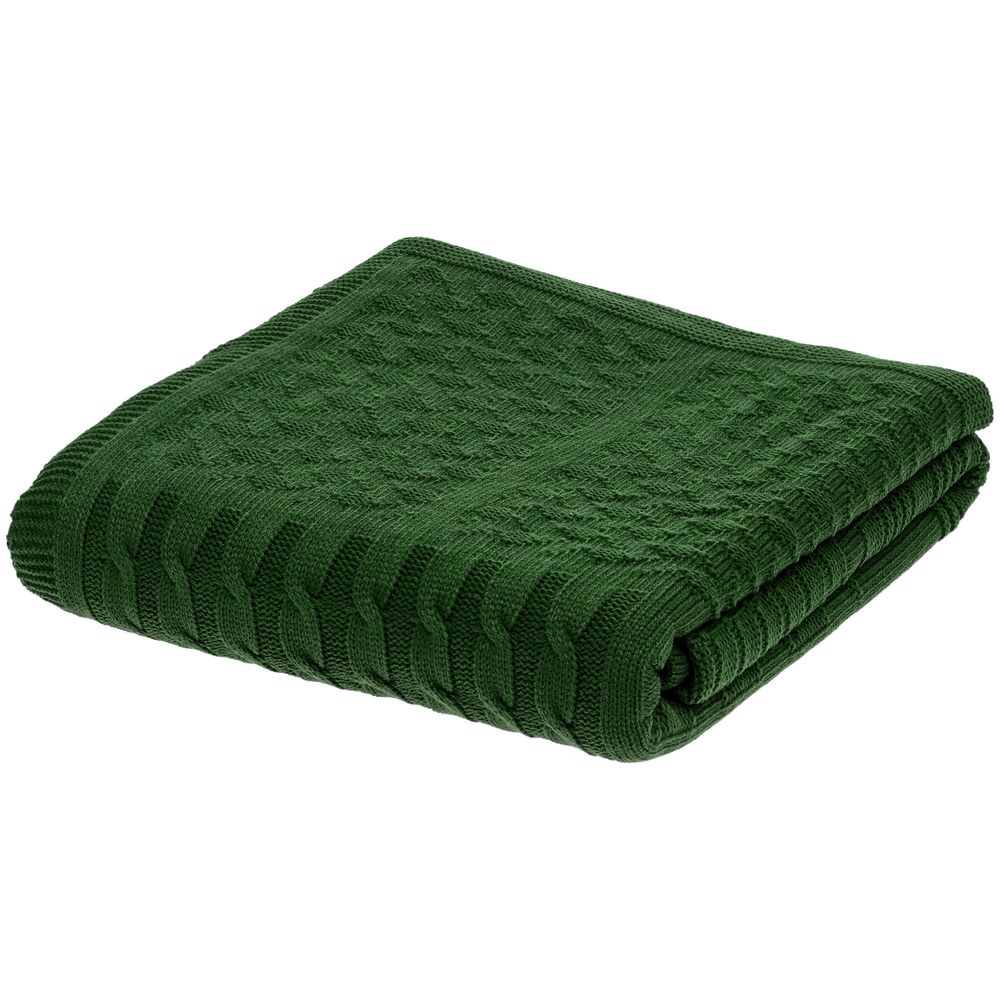 Плед Snippet, темно-зеленый — изображение 5