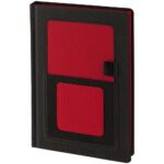 Ежедневник Mobile на заказ, недатированный, черно-красный